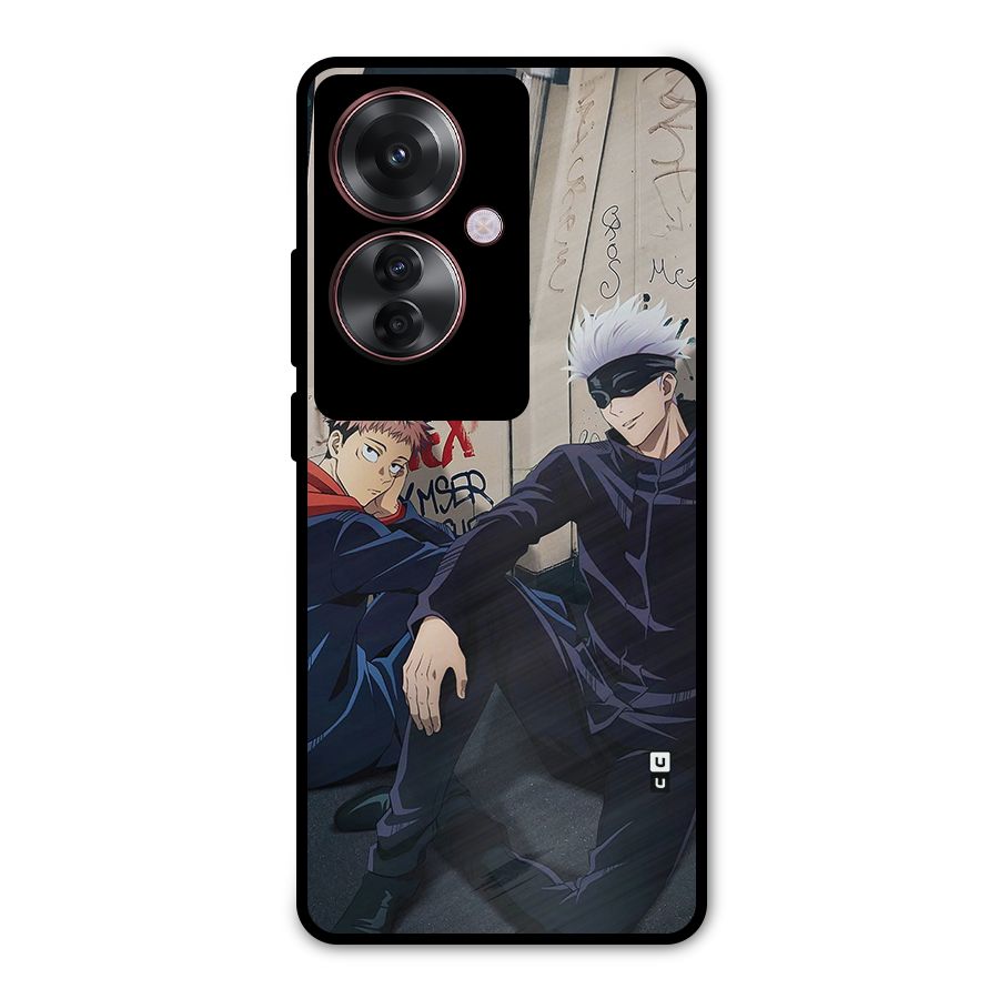 Gojo Itadori Travel Metal Back Case for Oppo F25 Pro
