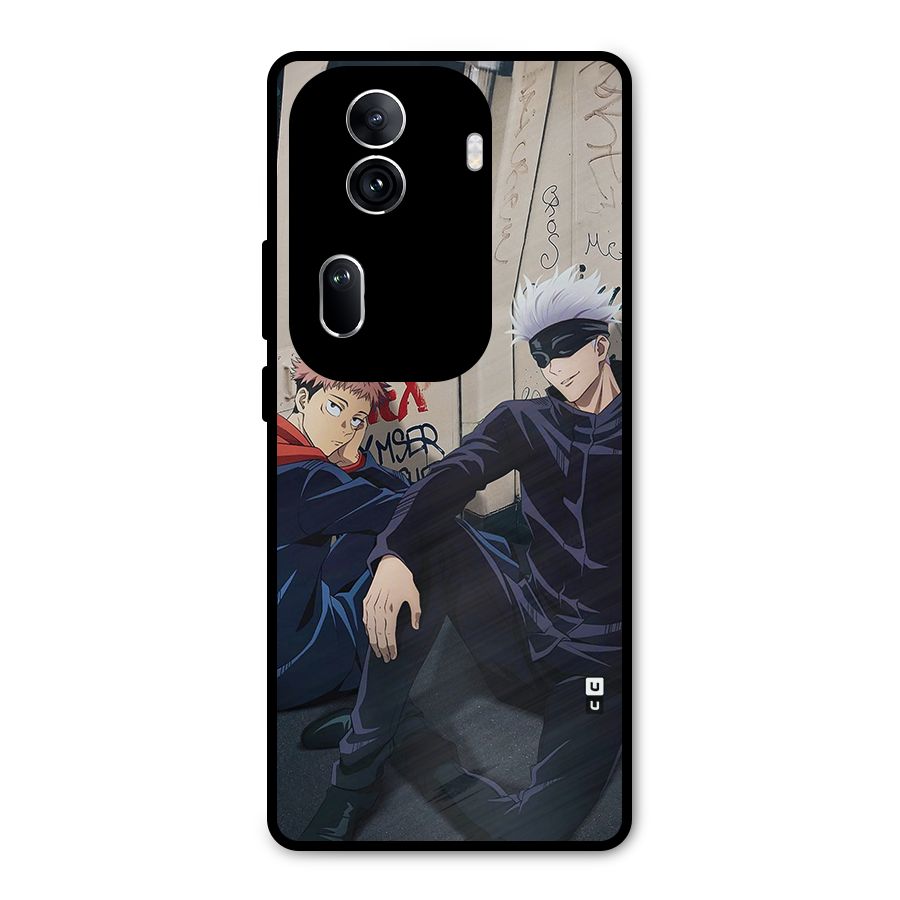 Gojo Itadori Travel Metal Back Case for Oppo Reno11 Pro 5G
