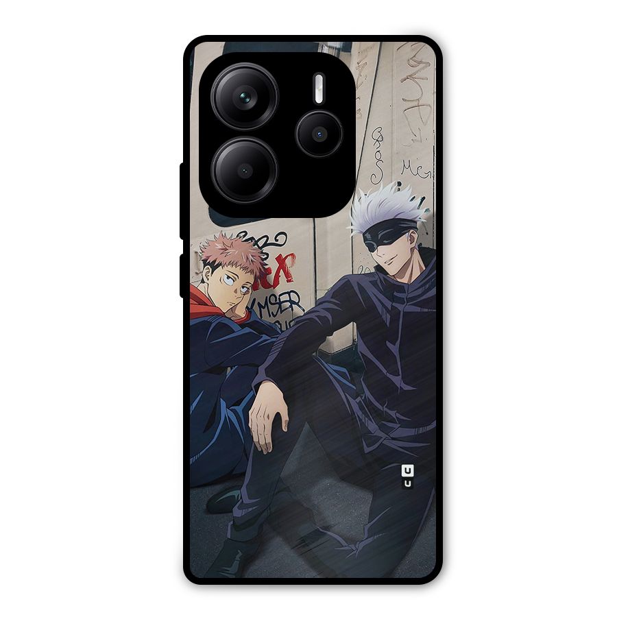 Gojo Itadori Travel Metal Back Case for Redmi Note 14 5G
