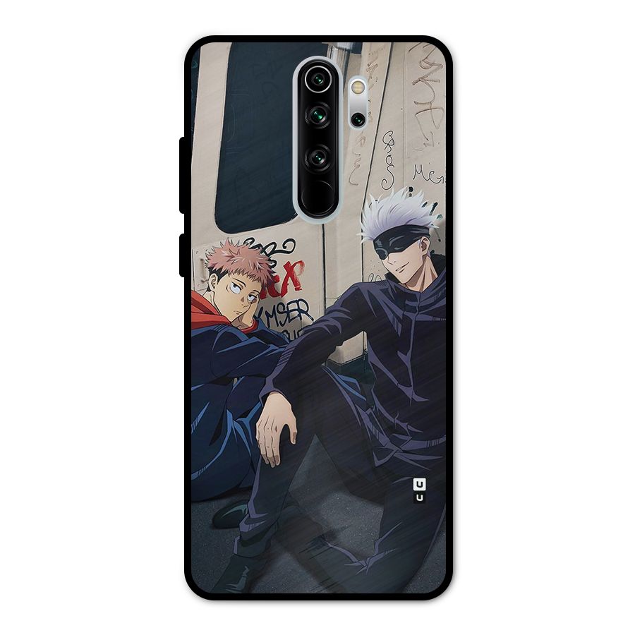 Gojo Itadori Travel Metal Back Case for Redmi Note 8 Pro