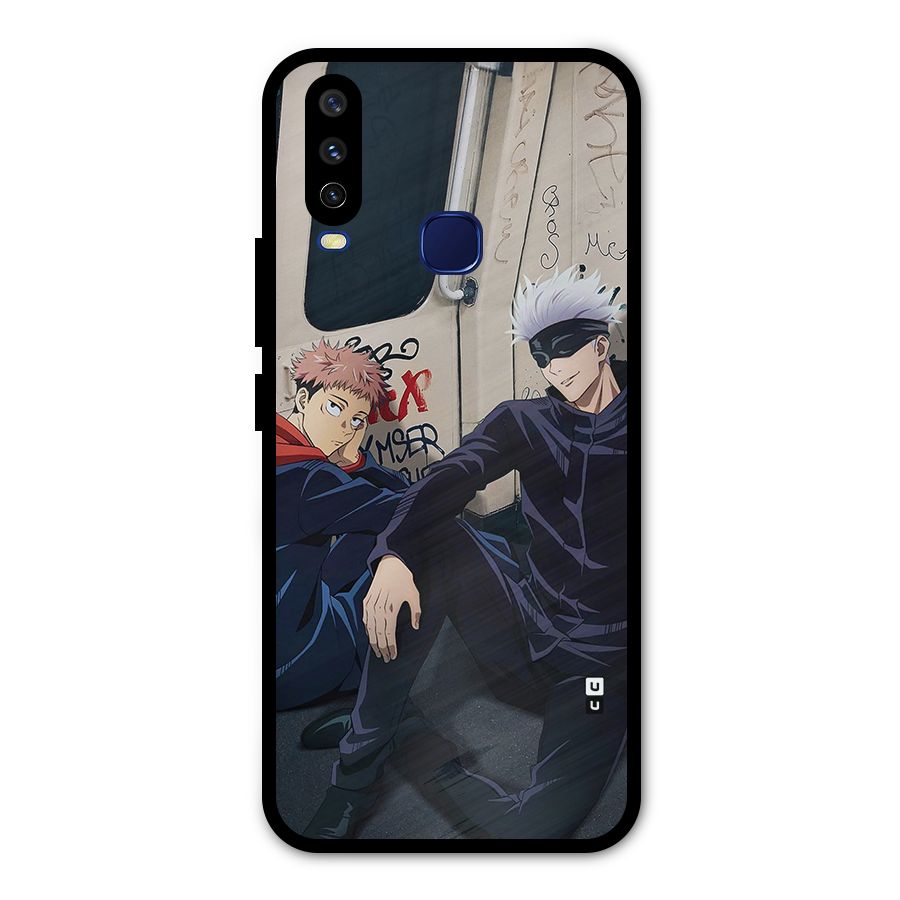 Gojo Itadori Travel Metal Back Case for Vivo V17