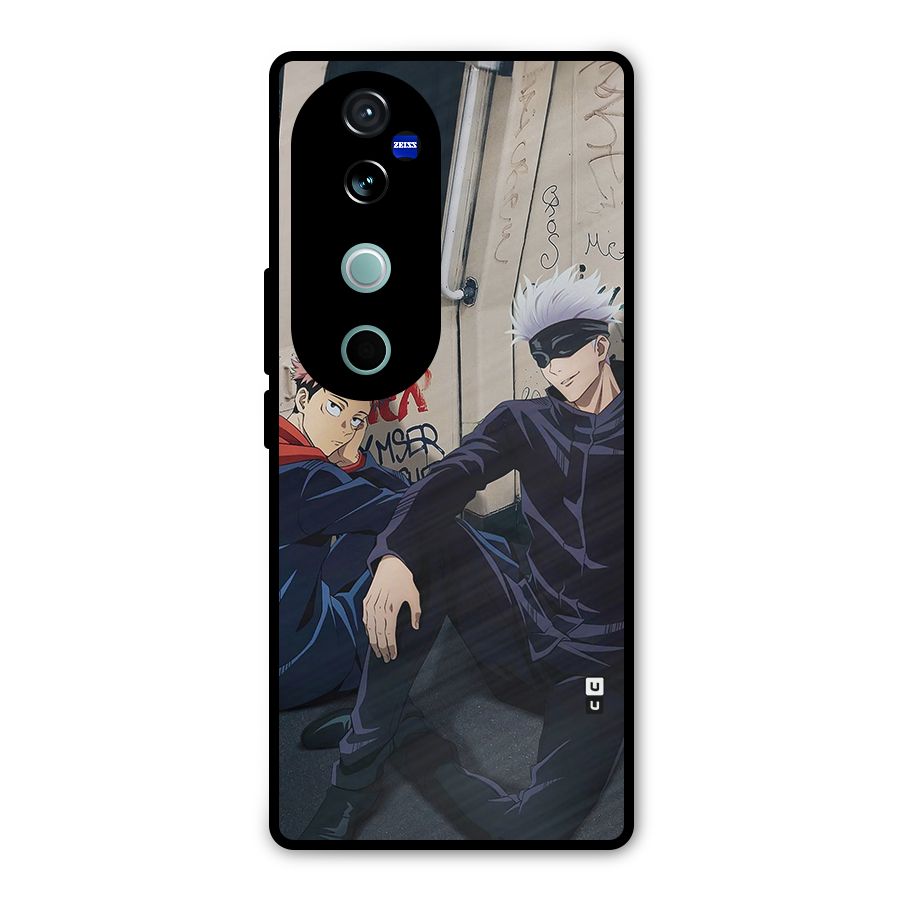 Gojo Itadori Travel Metal Back Case for Vivo V40