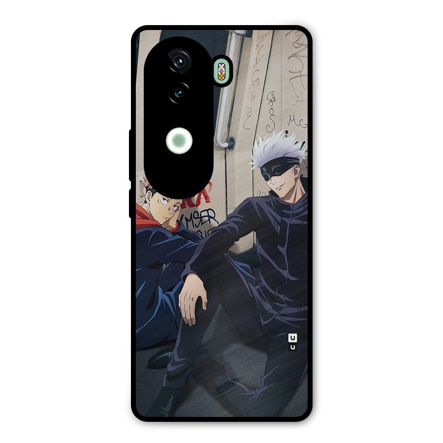 Gojo Itadori Travel Metal Back Case for Vivo V40e