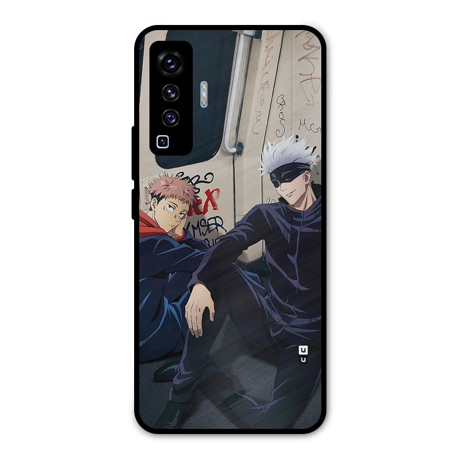 Gojo Itadori Travel Metal Back Case for Vivo X50