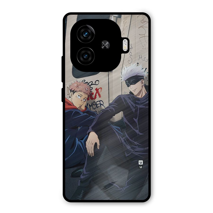 Gojo Itadori Travel Metal Back Case for iQOO Neo 10R