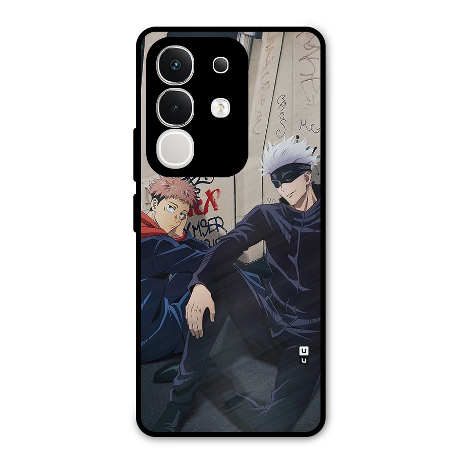 Gojo Itadori Travel Metal Back Case for iQOO Z10x
