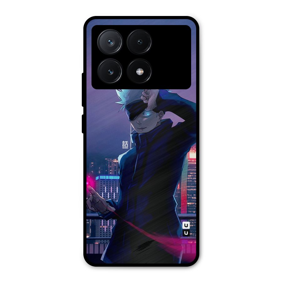 Gojo Looks Metal Back Case for Poco X6 Pro