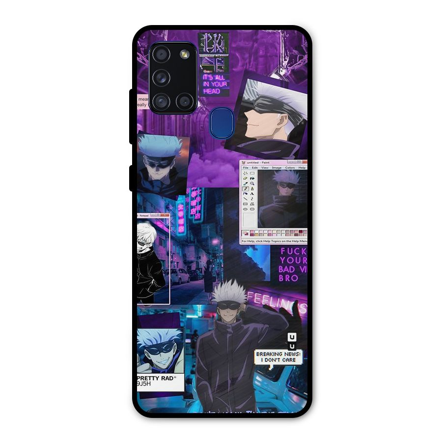 Gojo Quotes Bundle Metal Back Case for Galaxy A21s