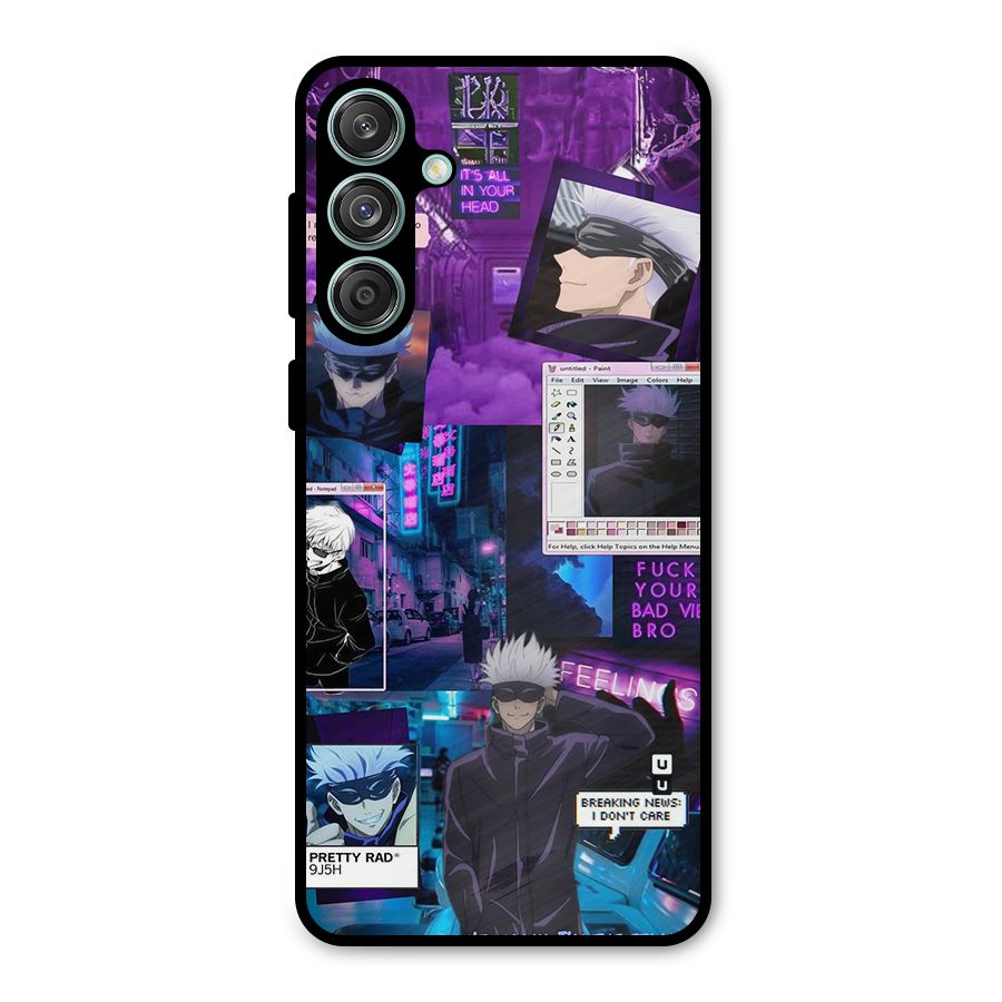 Gojo Quotes Bundle Metal Back Case for Galaxy M55 5G