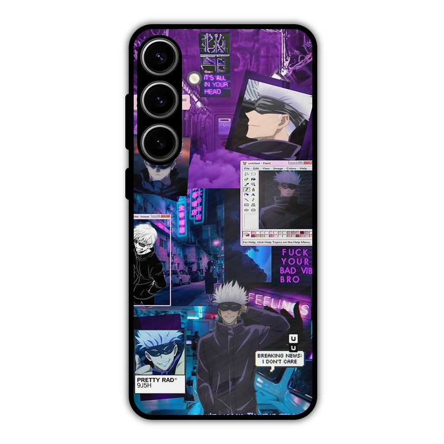 Gojo Quotes Bundle Metal Back Case for Galaxy S24 Plus