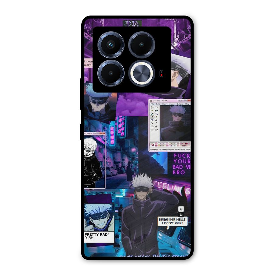 Gojo Quotes Bundle Metal Back Case for Infinix Note 40 5G