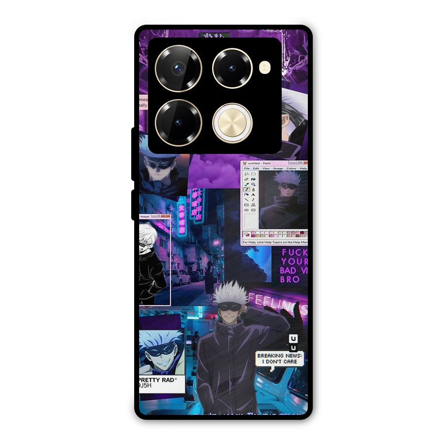 Gojo Quotes Bundle Metal Back Case for Infinix Note 40 Pro Plus