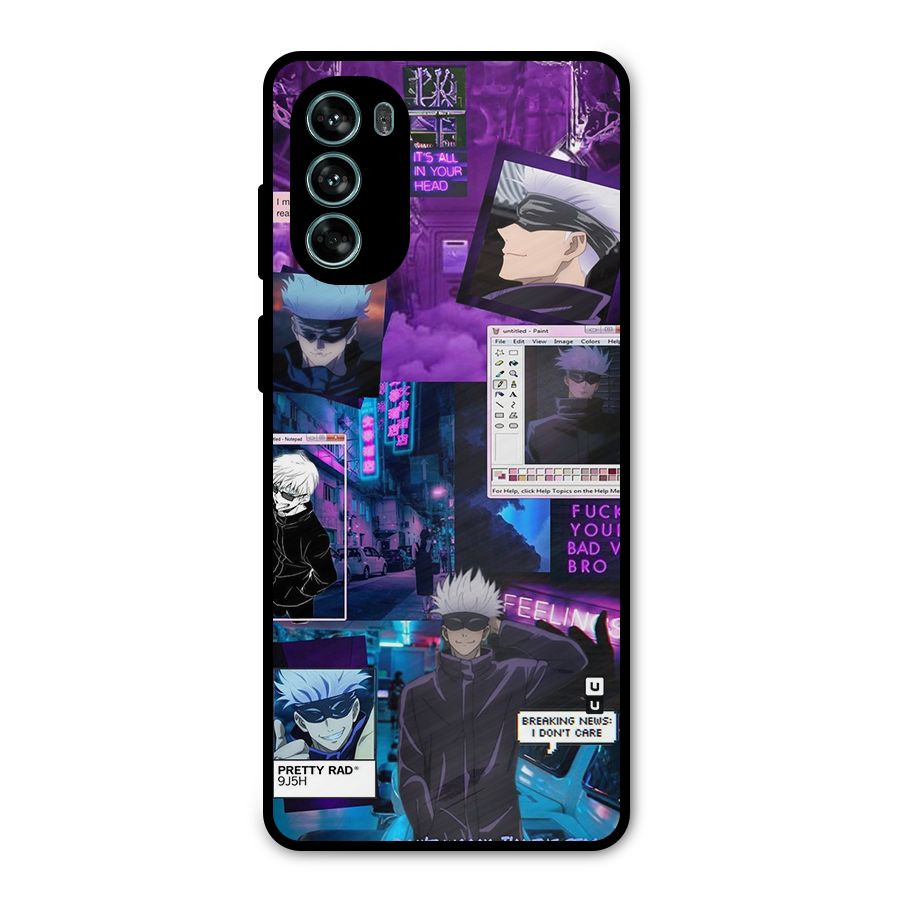 Gojo Quotes Bundle Metal Back Case for Moto G62