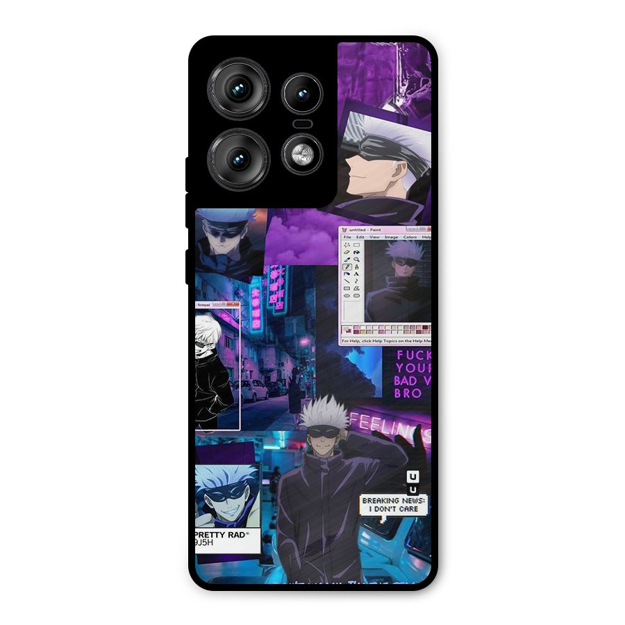 Gojo Quotes Bundle Metal Back Case for Motorola Edge 50 Pro