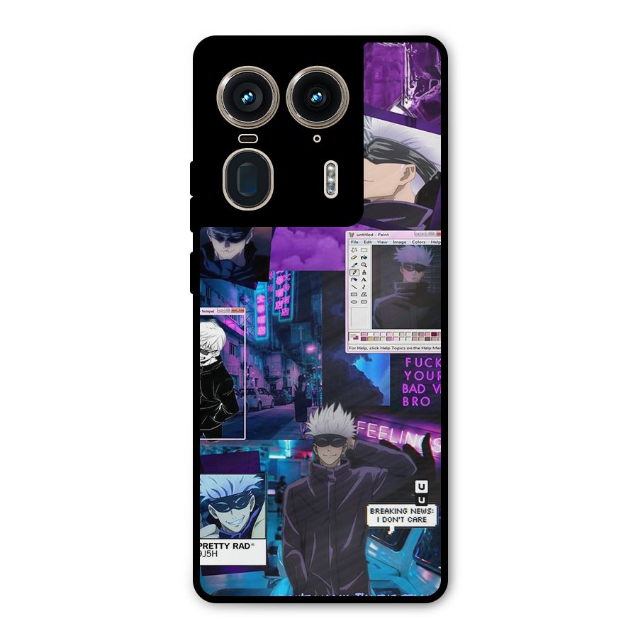 Gojo Quotes Bundle Metal Back Case for Motorola Edge 50 Ultra