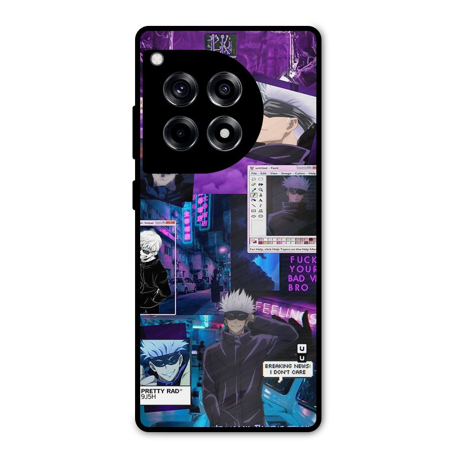 Gojo Quotes Bundle Metal Back Case for OnePlus 12R