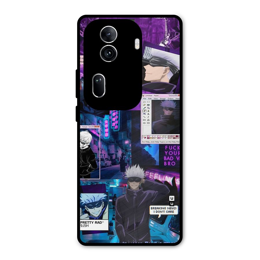 Gojo Quotes Bundle Metal Back Case for Oppo Reno11 Pro 5G