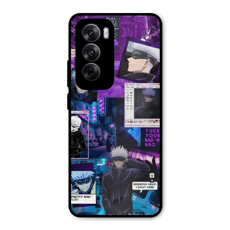 Gojo Quotes Bundle Metal Back Case for Oppo Reno12