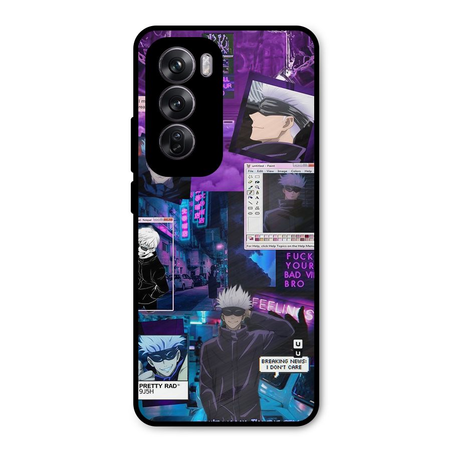 Gojo Quotes Bundle Metal Back Case for Oppo Reno12 Pro