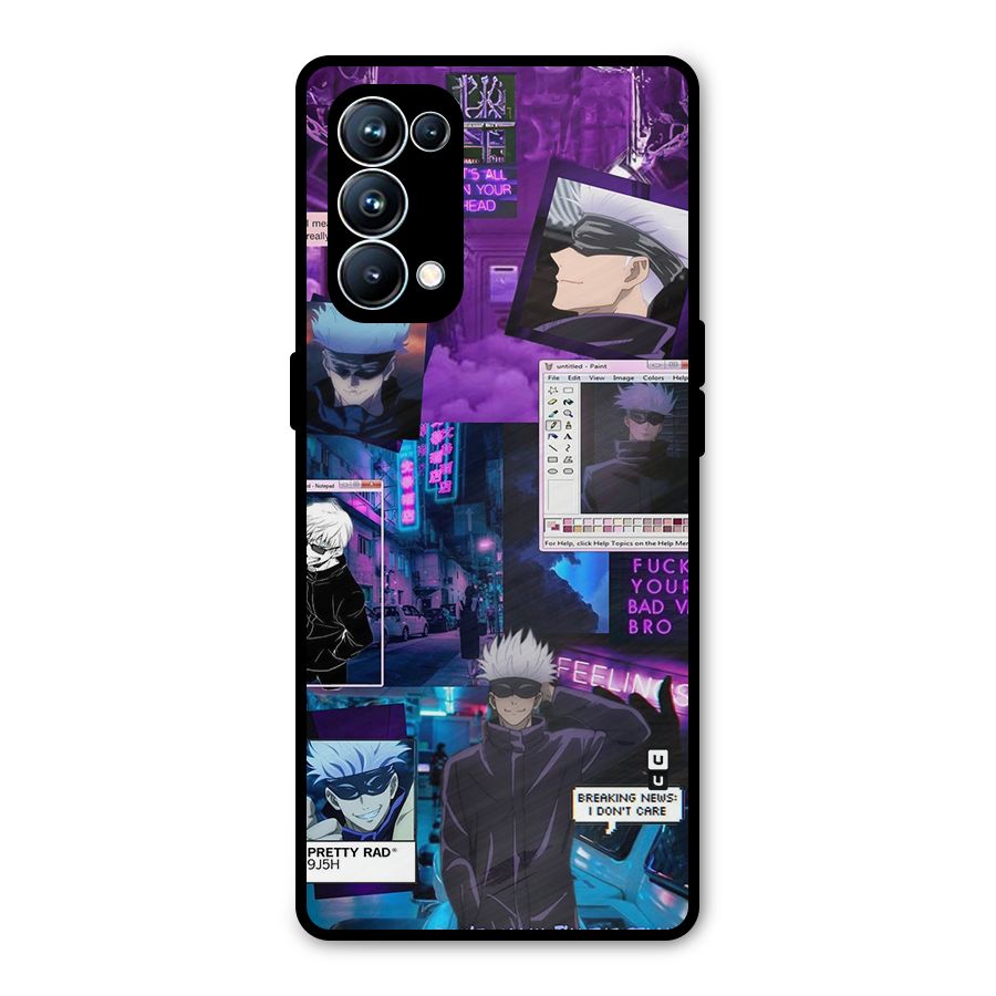 Gojo Quotes Bundle Metal Back Case for Oppo Reno5 Pro 5G