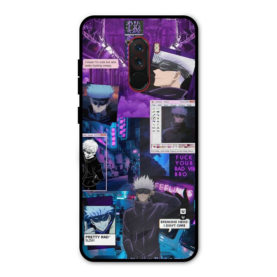 Gojo Quotes Bundle Metal Back Case for Poco F1
