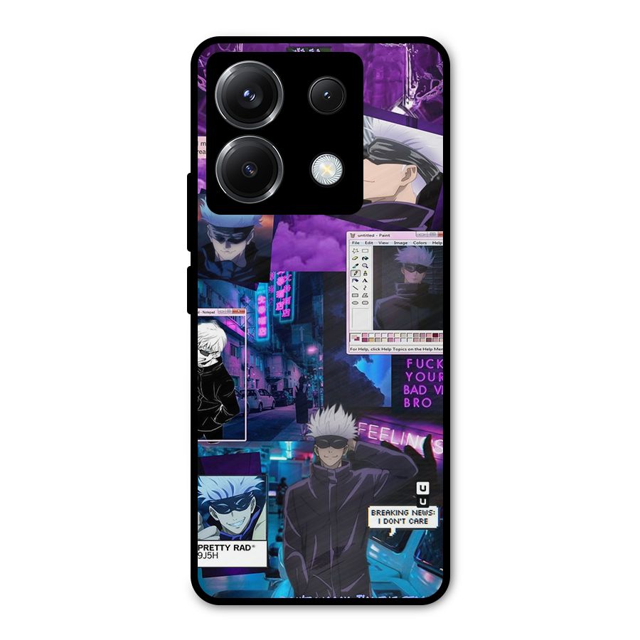 Gojo Quotes Bundle Metal Back Case for Poco X6