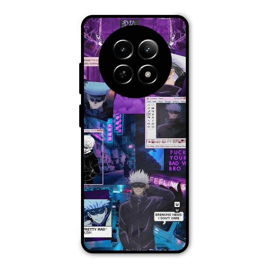 Gojo Quotes Bundle Metal Back Case for Realme 12x 5G