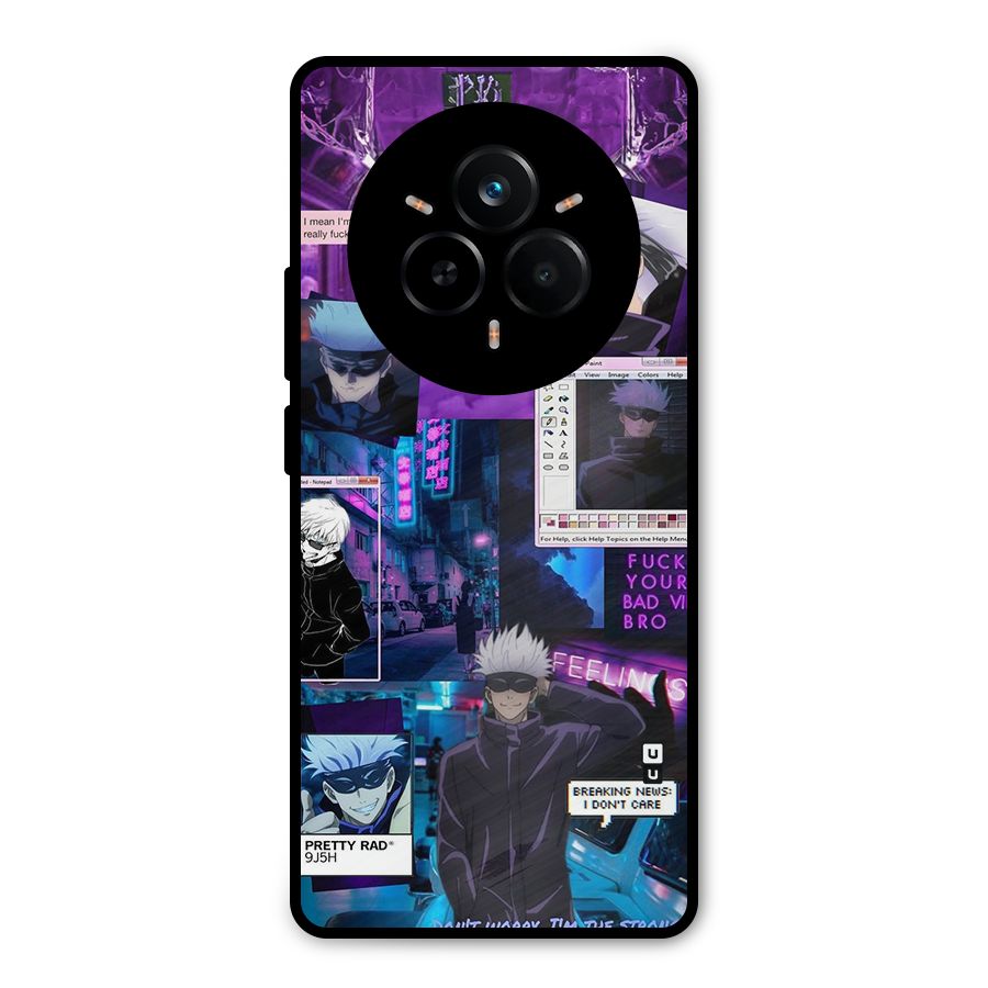 Gojo Quotes Bundle Metal Back Case for Realme 14 Pro Plus