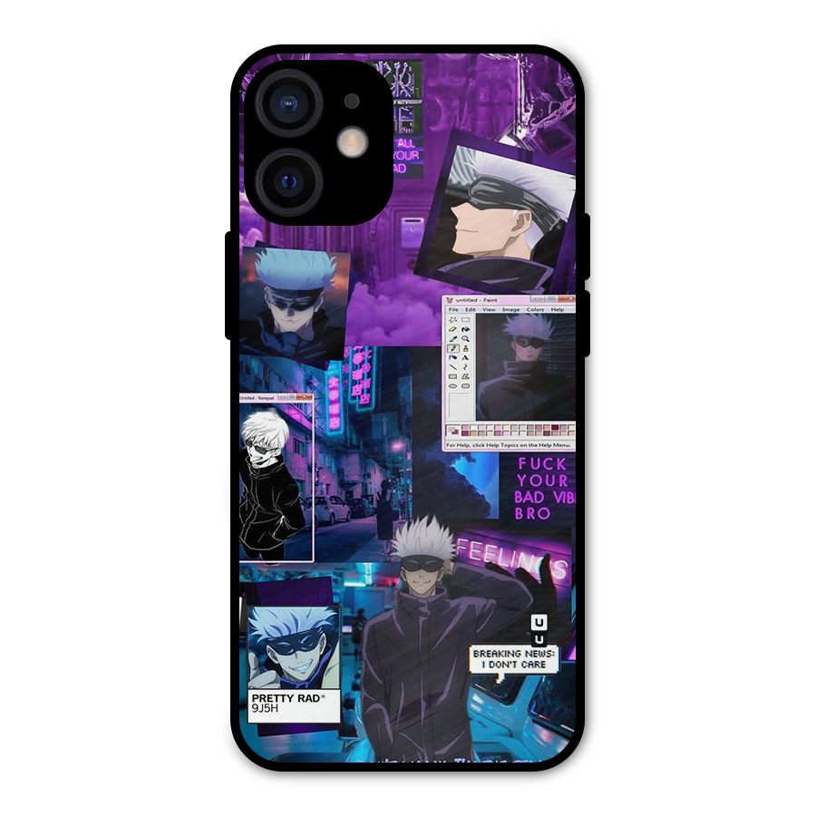 Gojo Quotes Bundle Metal Back Case for iPhone 12 Mini