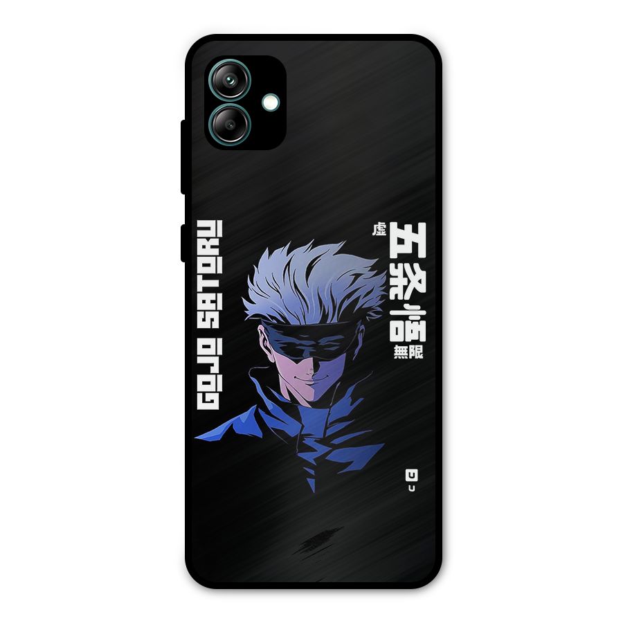 Gojo Sataru Smiles Metal Back Case for Galaxy A04