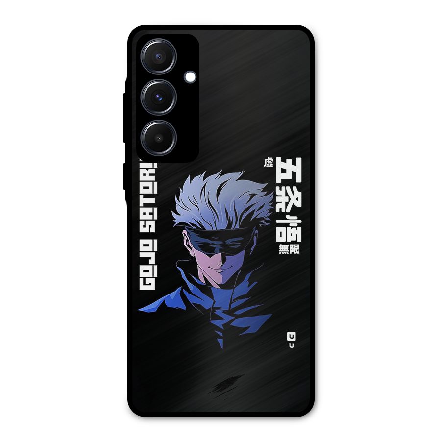 Gojo Sataru Smiles Metal Back Case for Galaxy A55