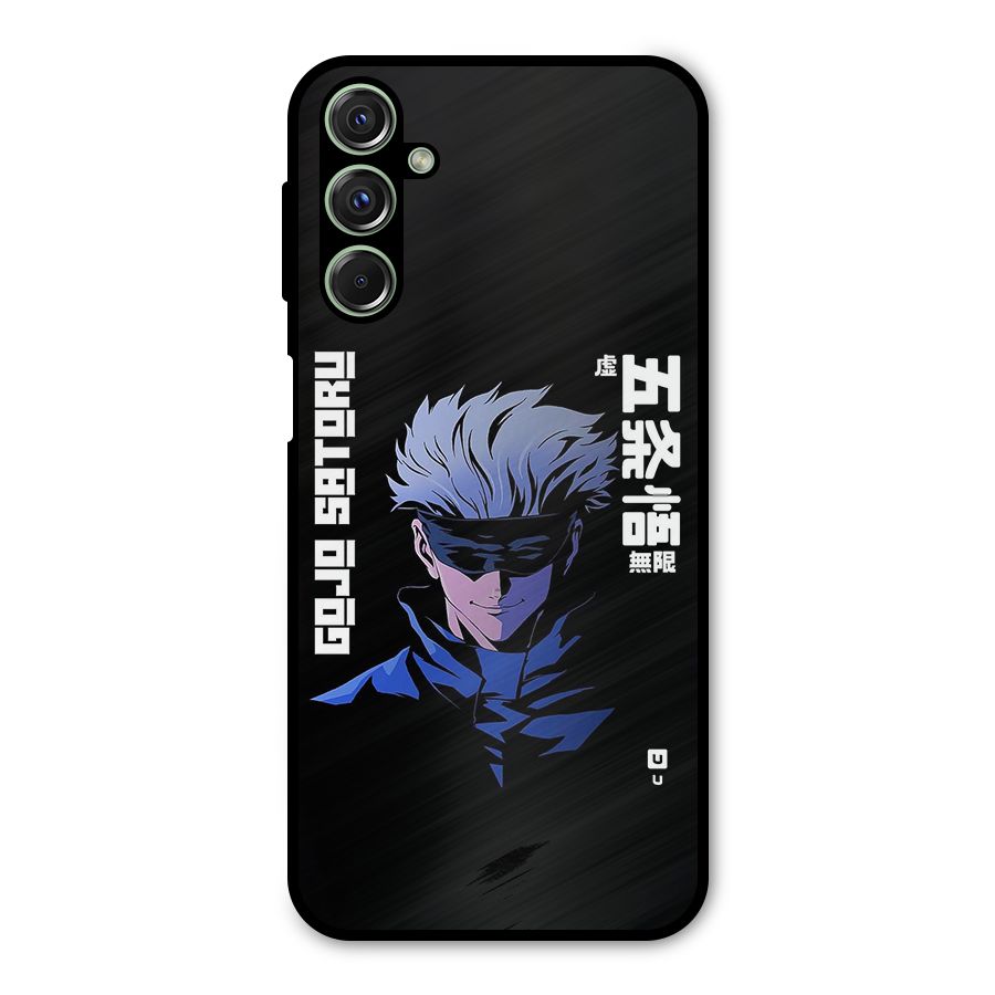 Gojo Sataru Smiles Metal Back Case for Galaxy F34