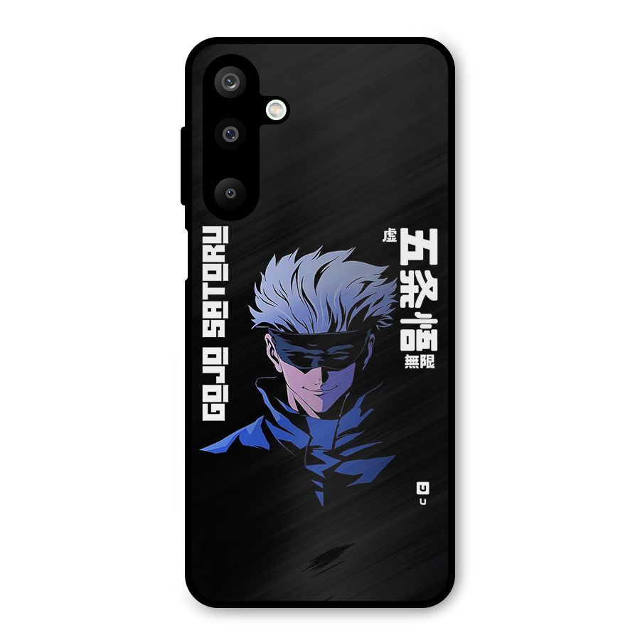 Gojo Sataru Smiles Metal Back Case for Galaxy M16