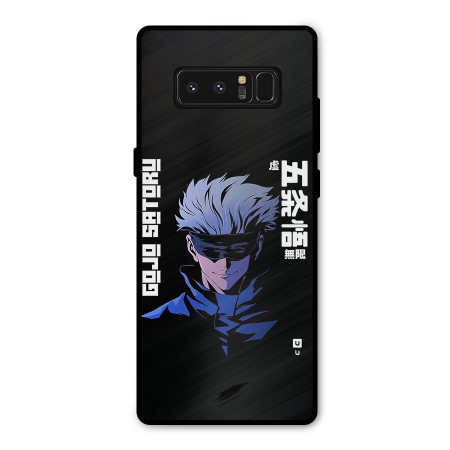 Gojo Sataru Smiles Metal Back Case for Galaxy Note 8