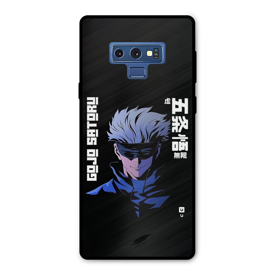 Gojo Sataru Smiles Metal Back Case for Galaxy Note 9