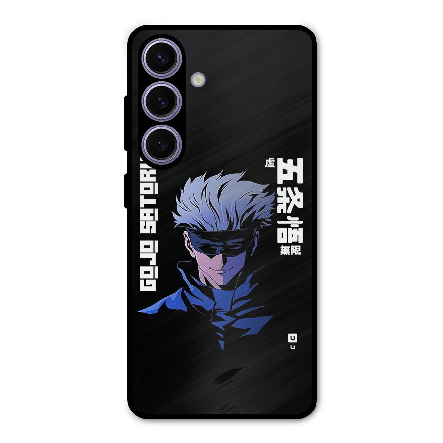 Gojo Sataru Smiles Metal Back Case for Galaxy S24