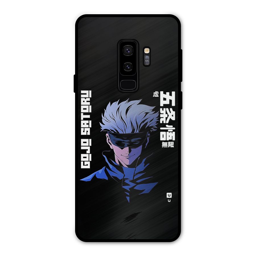 Gojo Sataru Smiles Metal Back Case for Galaxy S9 Plus
