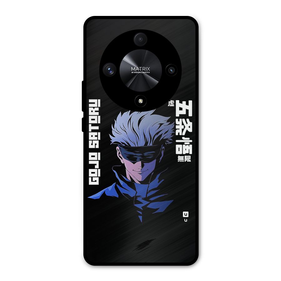 Gojo Sataru Smiles Metal Back Case for Honor X9b