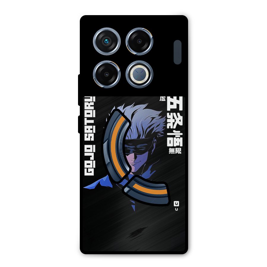 Gojo Sataru Smiles Metal Back Case for Infinix GT 20 Pro