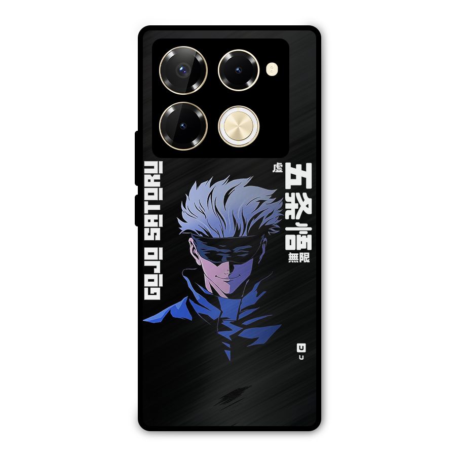 Gojo Sataru Smiles Metal Back Case for Infinix Note 40 Pro Plus
