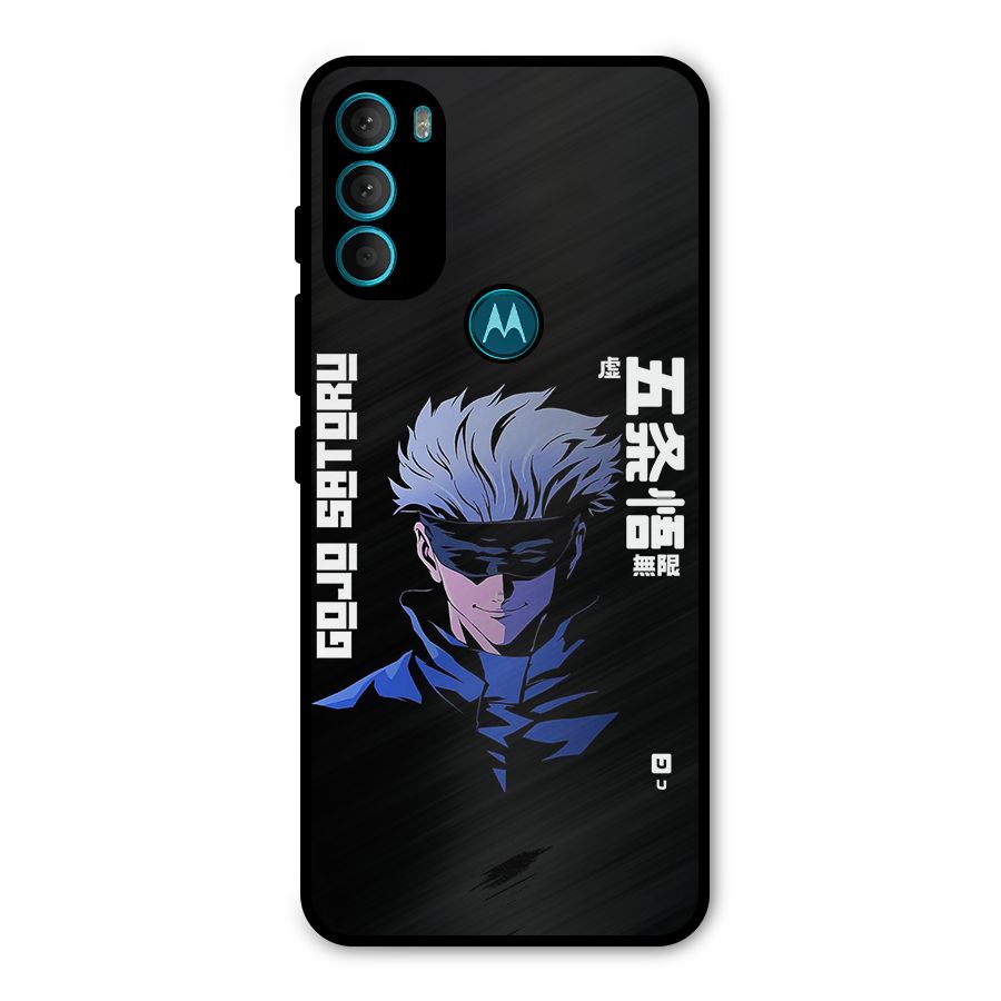 Gojo Sataru Smiles Metal Back Case for Moto G71 5G