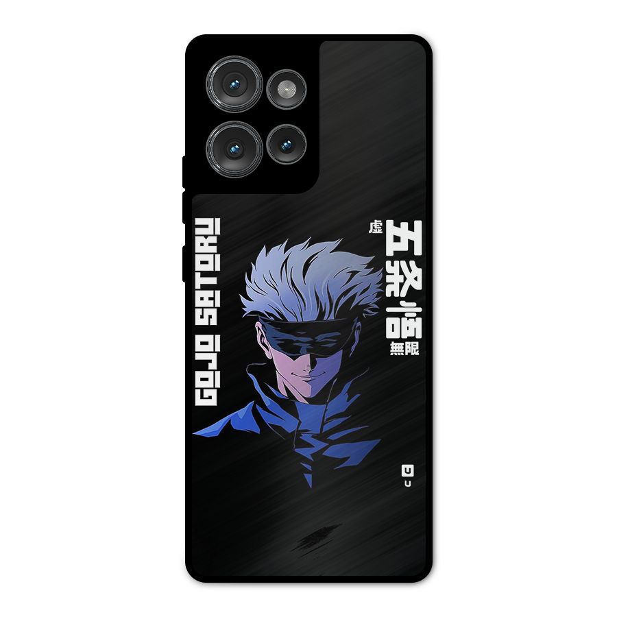 Gojo Sataru Smiles Metal Back Case for Motorola Edge 50
