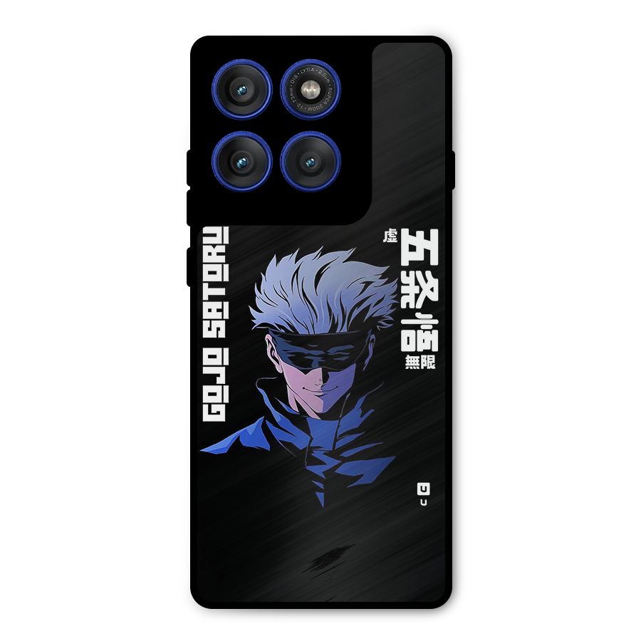 Gojo Sataru Smiles Metal Back Case for Motorola Edge 60 Pro
