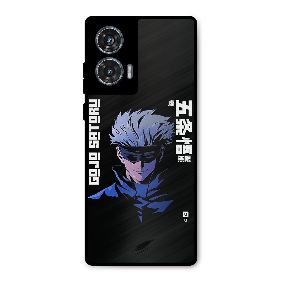 Gojo Sataru Smiles Metal Back Case for Motorola G96