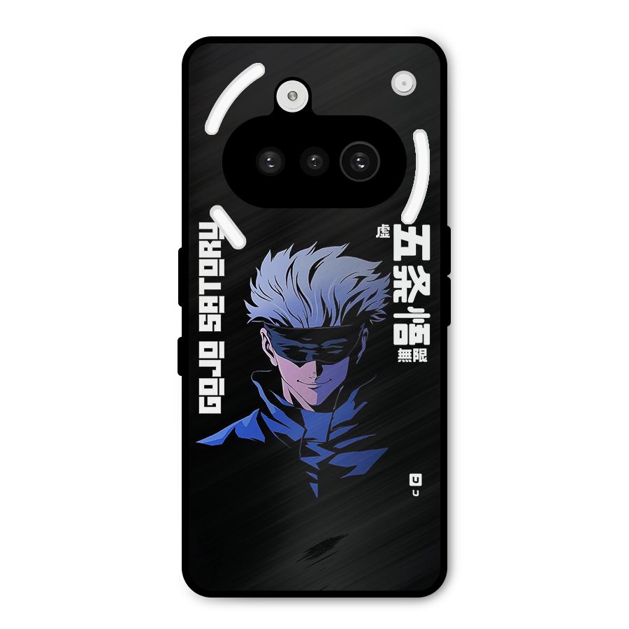 Gojo Sataru Smiles Metal Back Case for Nothing Phone 3a
