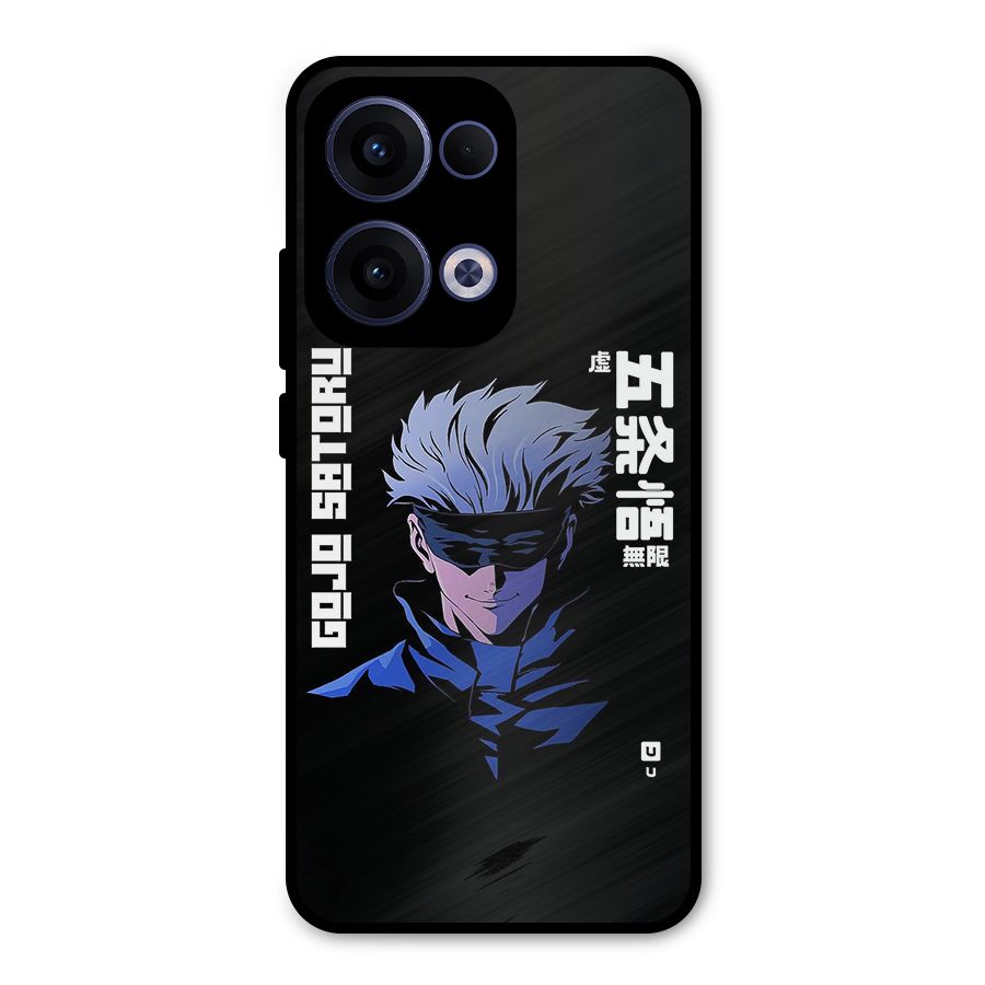 Gojo Sataru Smiles Metal Back Case for Oppo Reno13