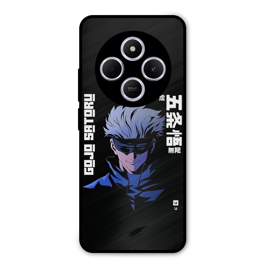 Gojo Sataru Smiles Metal Back Case for Poco C75 5G