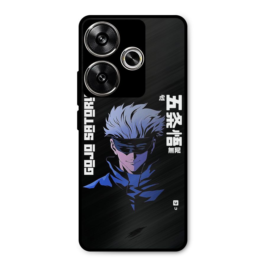 Gojo Sataru Smiles Metal Back Case for Poco F6
