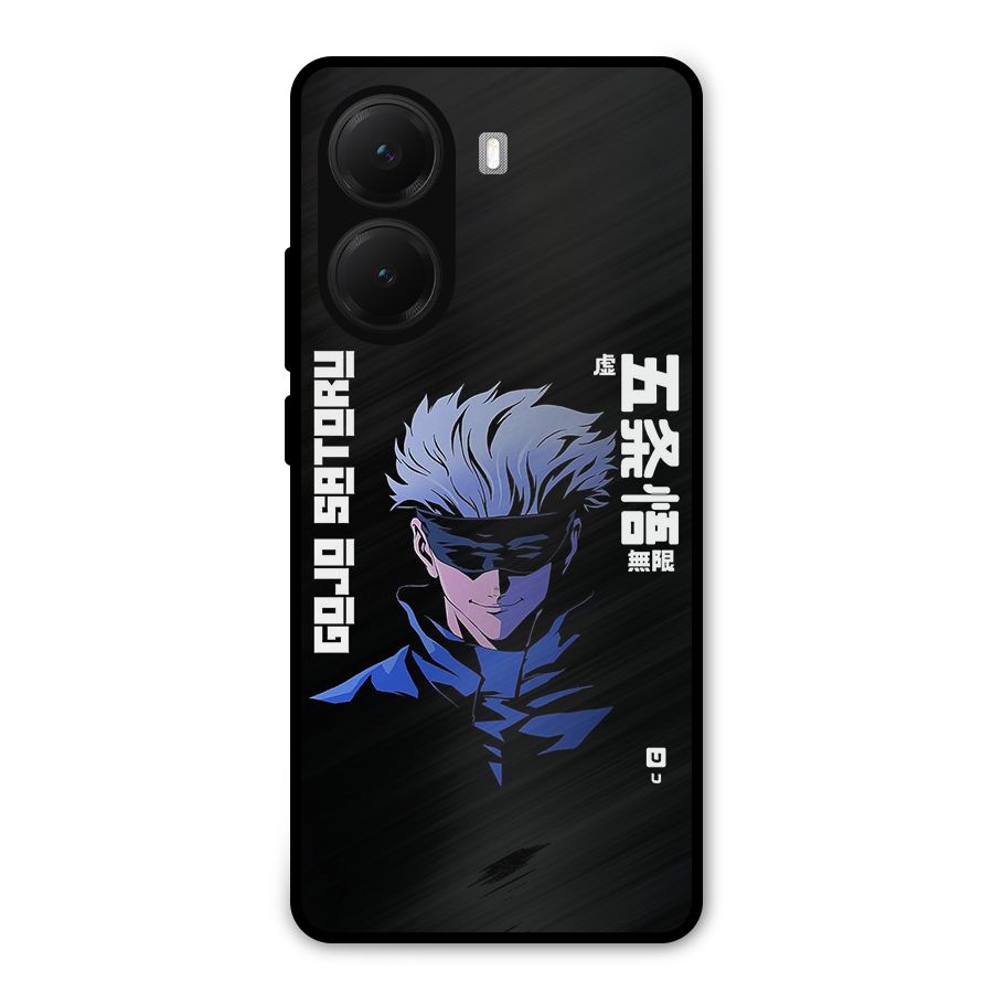 Gojo Sataru Smiles Metal Back Case for Poco X7 Pro