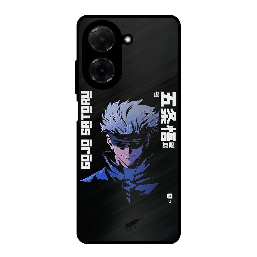 Gojo Sataru Smiles Metal Back Case for Redmi A5 4G